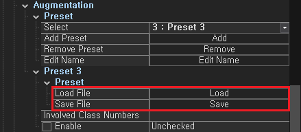 Augmentation Preview Button